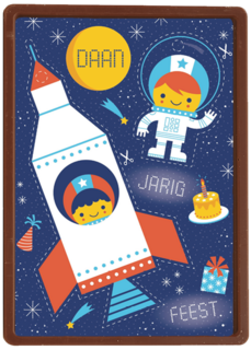 hoera jarig ruimte raket