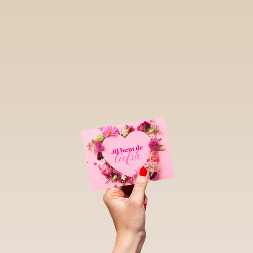 Roze bloemen jij bent de liefste