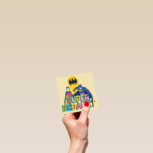 Batman Robin super bedankt