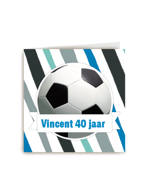 voetbal op schuine strepen