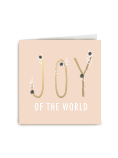 Kerstkaart Religieus Joy of the world