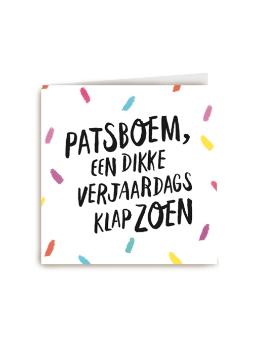 Verjaardagskaart Hallmark | Patsboem Een Dikke Verjaardagsklapzoen Kaart