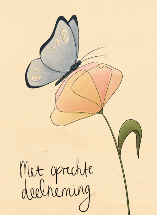 Houten Kaart Condoleance Kaarten | Houten Kaart Hallmark | Condoleance Kaarten | Condoleance Kaart Vlinder Met Oprechte Deelneming