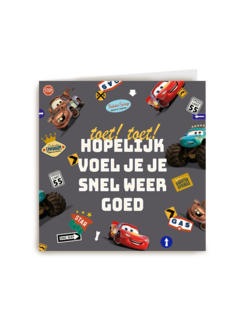 Cars Beterschapskaart Toet Toet