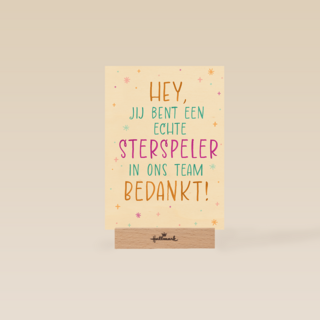 Sterspeler in ons team