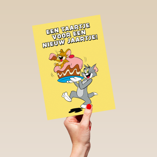 Taartje voor nieuw jaartje Tom en Jerry