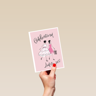 een felicitatiekaart voor een lieve zus