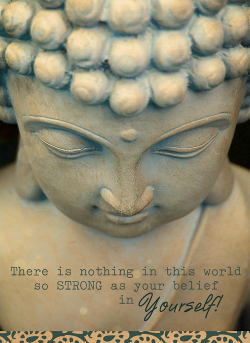 Houten Kaart | Belief In Yourself