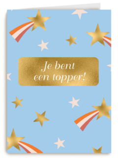 Compliment kaart je bent een topper