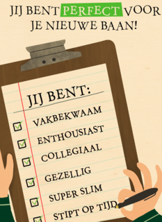 nieuwe baan kaart perfect voor je nieuwe baan