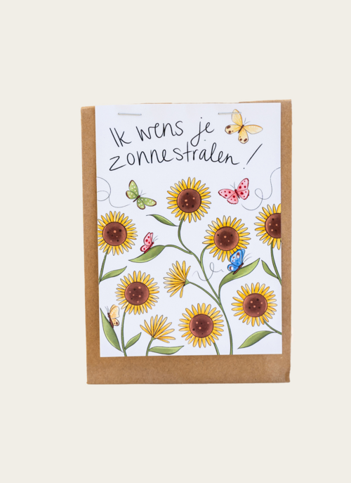 Bloemzaden Kraftzakje Zonnebloemen Matia Studio | Matia Studio Cadeau Bloemen En Planten |