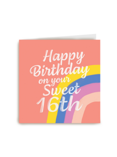 happy birthday 16 met deze regenboog