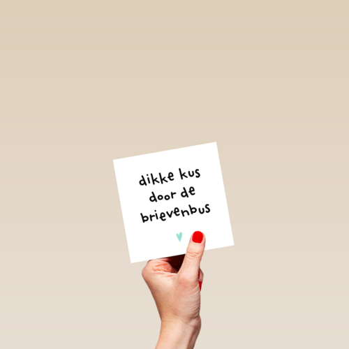 Vaderdagkaart Hip Dikke kus door de brievenbus