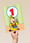 Bumba verjaardagskaart 1 jaar