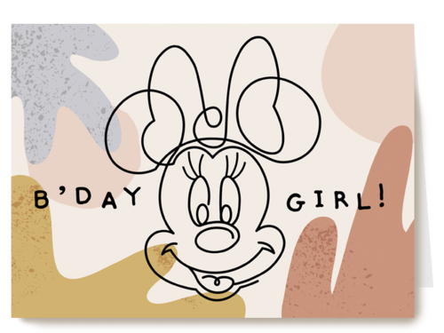 Disney Minnie Mouse verjaardagkaart