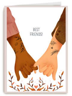 Complimentkaart best friends