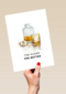 verjaardgskaart met whiskey the older the better