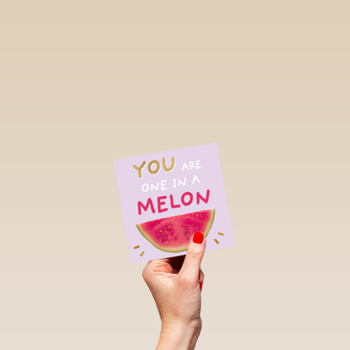Bedankt kaart You are one in a melon