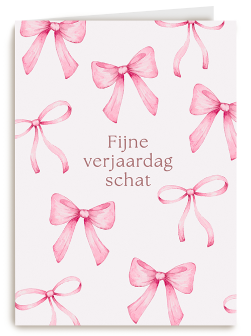 Kaart | Hallmark | Verjaardag | Fijne Verjaardag Schat Strikjes
