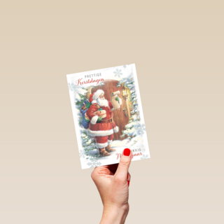 kerstkaart prettige kerstdagen en gelukkig nieuwjaar
