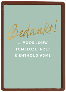 Bedankt kaart thuiswerken voor jouw tomeloze inzet