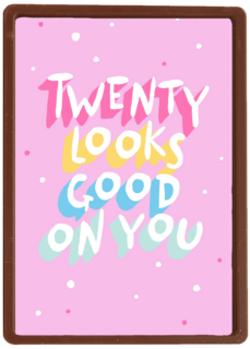 Verjaardagskaart twenty looks good on you vrouw
