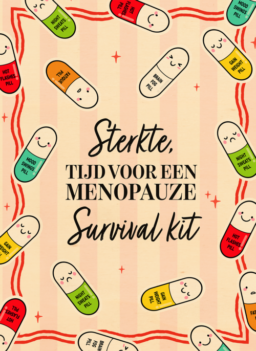 Houten Kaart Overgang | Houten Kaart Hallmark | Overgang | Menopause Survival Kit