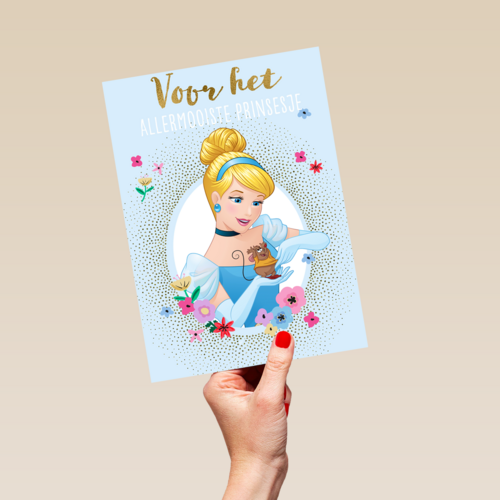 Verjaardagskaart Disney Assepoester