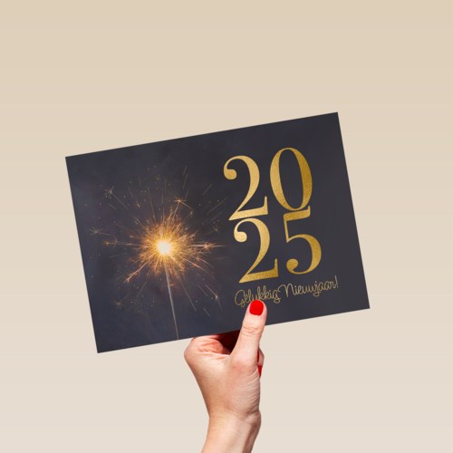 2025 gelukkig nieuwjaar met sterretje