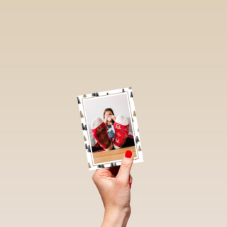 fotokaart met kerstsokken