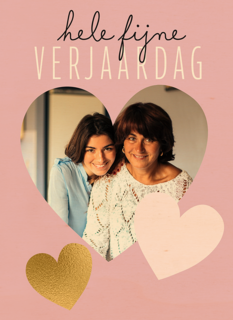 verjaardag kaart foto stijlvol hele fijne verjaardag