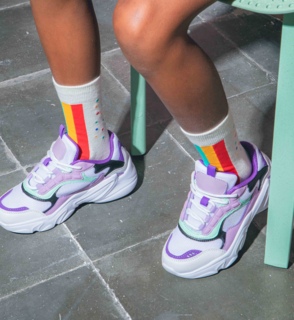 Eat My Socks Kids Rainbow Cake Sokken