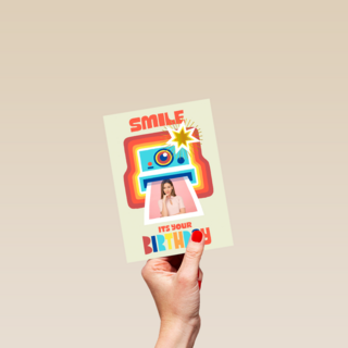 Smile its your birthday instant camera