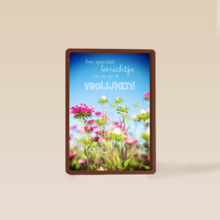 bloemenveld om je op te vrolijken