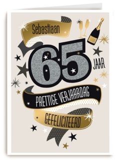 leeftijd vijfenzestig gefeliciteerd hartelijk