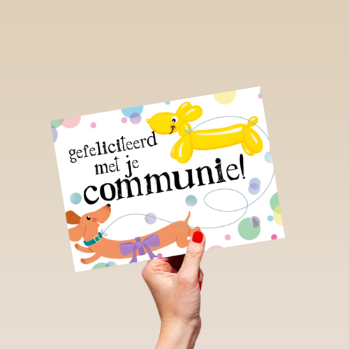 ballondier gefeliciteerd met je communie