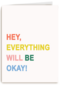 Sterktekaart everything will be ok Engels