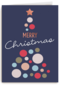 Kerstkaart zakelijk Gekleurde  kerstboom