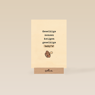 Geboortefelicitatie geweldige ouders geweldige baby's