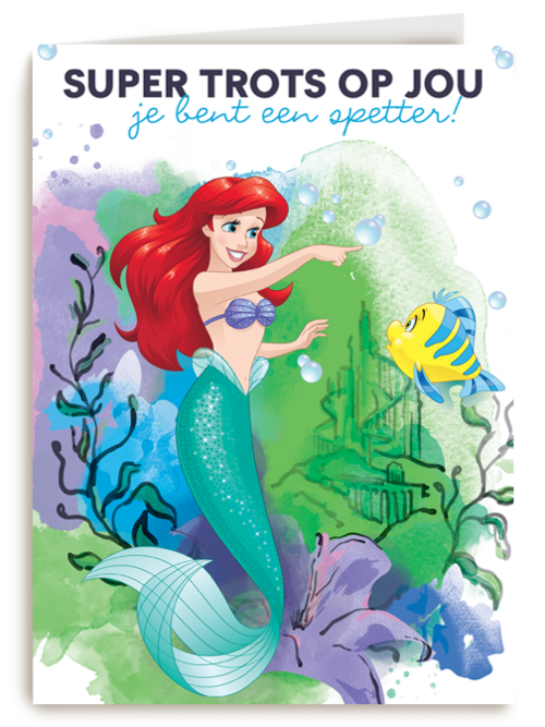 prinses kaart disney super trots op jou ariel botje