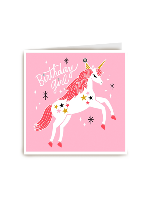 Verjaardagskaart Hallmark | Verjaardagskaart Tiener Meisje Birthdaygirl Met Unicorn