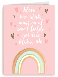 klein van stuk maar nu al zoveel liefde voor deze kleine uk
