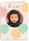 Twee jaar ballonnen fotokaart