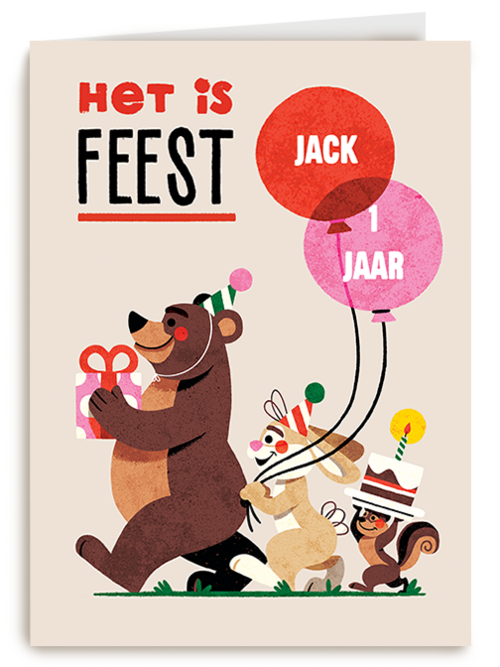 Kaart Hallmark | Kaart Met Leeftijden | Folio Het Is Feest