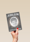 fotokaart jubileum  grijs met sierlijk patroon