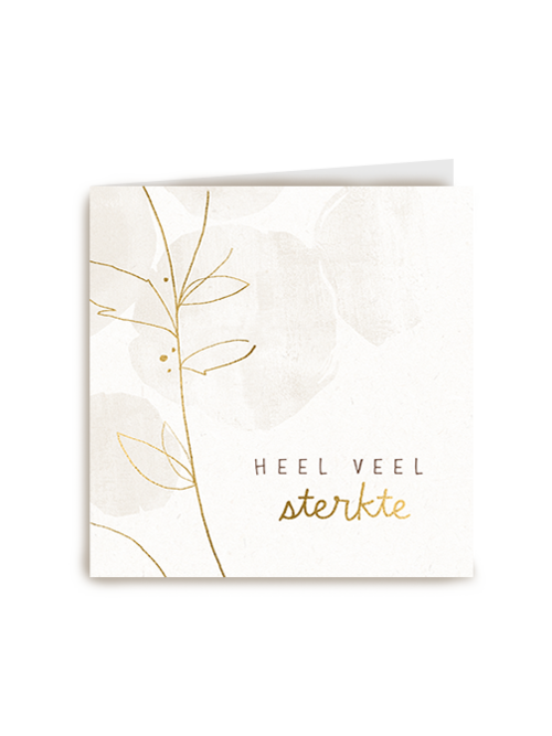 Kaart Hallmark | Condoleance Kaarten Herinnering | Condoleanc Heel Veel Sterkte Neutral