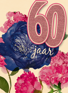 deze bloemen zijn voor je 60ste verjaardag