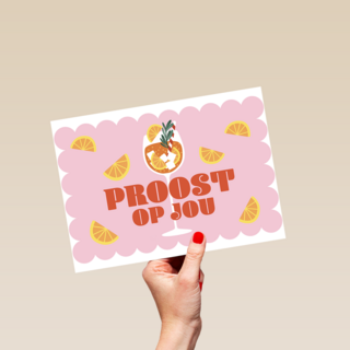 Verjaardagskaart Proost Op Jou Cocktail