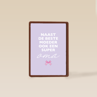 moederdag kaart hip ook een super oma