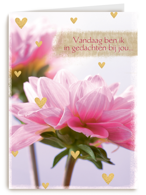 moederdag kaart vandaag ben ik in gedachten bij jou